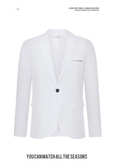 Plus Size Men's Formal Wear Small Business Suit Coat Wedding Dress Casual Slim Fit